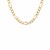 Solid Pave Figaro Chain in 14K Yellow Gold (4.70 mm)