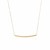Textured Thin Bar Necklace in 14k Yellow Gold