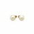 White Freshwater Cultured Pearl Stud Earrings in 14k Yellow Gold (7mm)