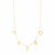 14K Yellow Gold Necklace with Polished Charms