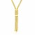 Multi-Strand Chain with Buckle Lariat Necklace in 14k Yellow Gold