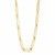 14k Yellow Gold High Polish Elongated Paperclip Jax Link Necklace