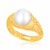 Cultured Pearl Lace Ring in 14k Yellow Gold