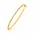 Textured Center Slender Bangle in 14k Two-Tone Gold