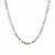 Solid Figaro Chain in 14k White Gold (3.0mm)