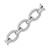 Cable Style Oval Chain Link Bracelet in Sterling Silver