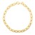 14k Yellow Gold Oval Domed Paperclip Chain Bracelet (5.30 mm)