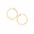 Classic Hoop Earrings in 14k Yellow Gold (40mm Diameter) (2.0mm)