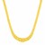 Fancy Graduated Double Curb Style Chain Necklace in 14K Yellow Gold