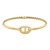 14K Yellow Gold Puff Mariner Link Bangle (12.00mm)