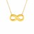 Necklace with Infinity Symbol in 10k Yellow Gold