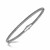 Ruthenium Plated Cable Motif Stackable Bracelet in Sterling Silver