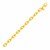 14k Yellow Gold Polished Rectangle Link Bracelet