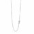Adjustable Box Chain in 14k White Gold (0.8mm)