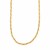 14k Two Tone Gold Textured Twisted Multi-Strand Chain Necklace