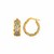 14k Two-Tone Gold Interlaced Style Hoop Earrings