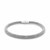 Popcorn Chain Bangle in Rhodium Plated Sterling Silver
