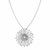 Sterling Silver Flower Pendant with Sparkle Texture