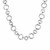 Polished Round Link Necklace in Sterling Silver