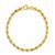 Silk Rope Chain Bracelet in 14k Yellow Gold  (4.30 mm)