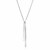 Sterling Silver Necklace with Two Polished Bar Pendants