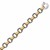Alternate Round Cable and Polished Chain Link Bracelet in 18k Yellow Gold and Sterling Silver