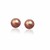 Chocolate Cultured Pearl Stud Earrings in 14k Yellow Gold (6.0 mm)