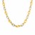 14k Two Tone Gold Double Oval Link Necklace
