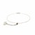 14k White Gold Adjustable Heart Bracelet (0.90 mm)