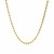 Solid Diamond Cut Rope Chain in 10k Yellow Gold (2.50 mm)