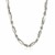 Sterling Silver Rhodium Plated Figarope Chain (5.0 mm)