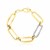 14k Yellow Gold High Polish Diamond Oval Link Bracelet  (11.40 mm)