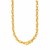 Fancy Prince of Wales Chain Necklace in 14k Yellow Gold