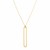 14k Yellow Gold High Polish Single Paperclip Link Necklace