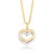 Intertwined Hearts Pendant in 14k Two-Tone Gold