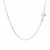 Adjustable Box Chain in 14k White Gold (0.6mm)