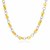 Multi-Style Round Link Necklace in 14k Two-Tone Gold