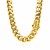 14k Yellow Gold 18 inch Polished Curb Chain Necklace with Diamonds