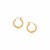 Medium Width Diamond-Cut Hoop Earring in 14k Yellow Gold (3x20mm)