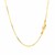 Octagonal Shiny Snake Chain in 14k Yellow Gold (0.8 mm)