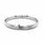 Classic Floral Cut Bangle in 14k White Gold (8.00 mm)