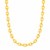 Necklace with Shiny Square Links in 14k Yellow Gold