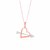 Heart and Arrow Pendant in 14k Rose and White Gold