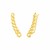 14k Yellow Gold Ear Climber Earring with Chain Links