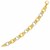 14k Two-Tone Yellow and White Gold Alternating Size Link Bracelet (12.50 mm)