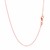 Double Extendable Cable Chain in 14k Rose Gold (1.00 mm)