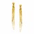 14k Yellow Gold Post Earrings with Polished Dangles
