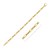 14k Yellow Gold Diamante Paperclip Chain Bracelet (4.00 mm)