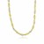 Multi-Textured Interlaced Link Necklace in 14k Two-Tone Gold