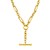 Toggle Necklace with Alternating Chain in 14K Yellow Gold